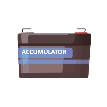 wet non-spillable battery illustration