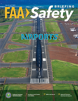 Cover of the March/April 2025 Safety Briefing magazine