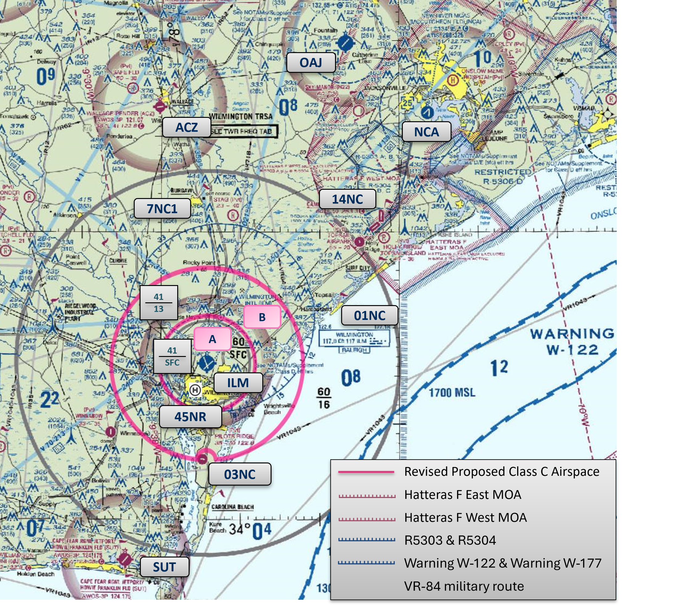 ILM Revised Proposed Class C Airspace