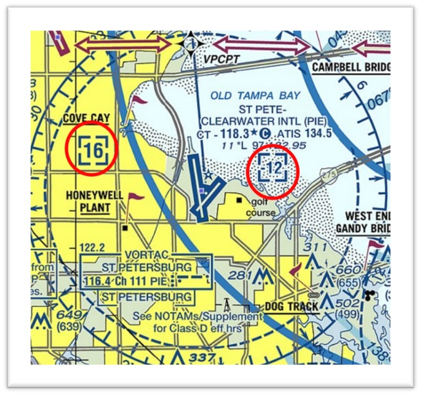 PIE Airspace is Class D and Underlies TPA Class B.