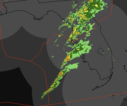 Example of multiple radar mosaic