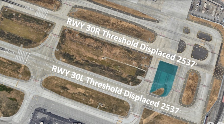 Picture shows the displaced thresholds.