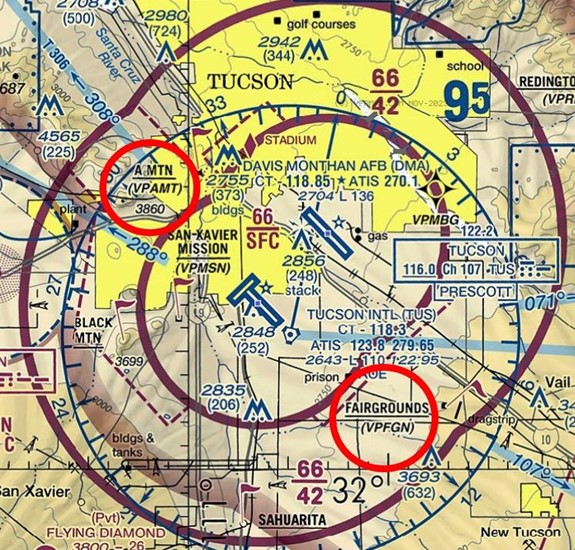 	There is no established Diverse Vector Area (DVA). Pilots can expect instructions to proceed on course or expect vectors outbound if not directed to proceed to “A” Mountain (VPAMT) or Fairgrounds (VPFGN)