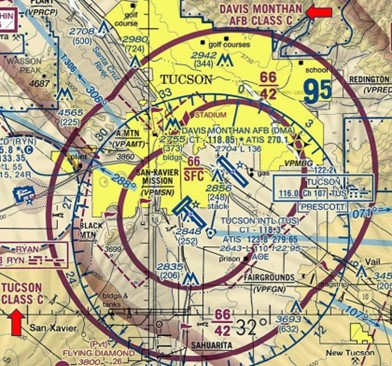 TUS Airspace is class C