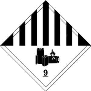 hazmat class 9 lithium battery label