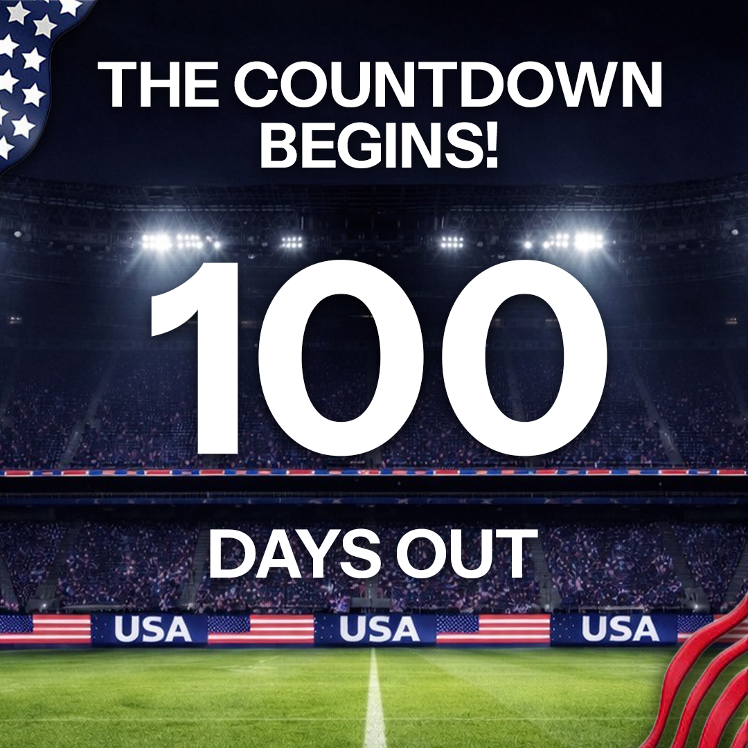 100 Days Out until FIFA World Cup 2026