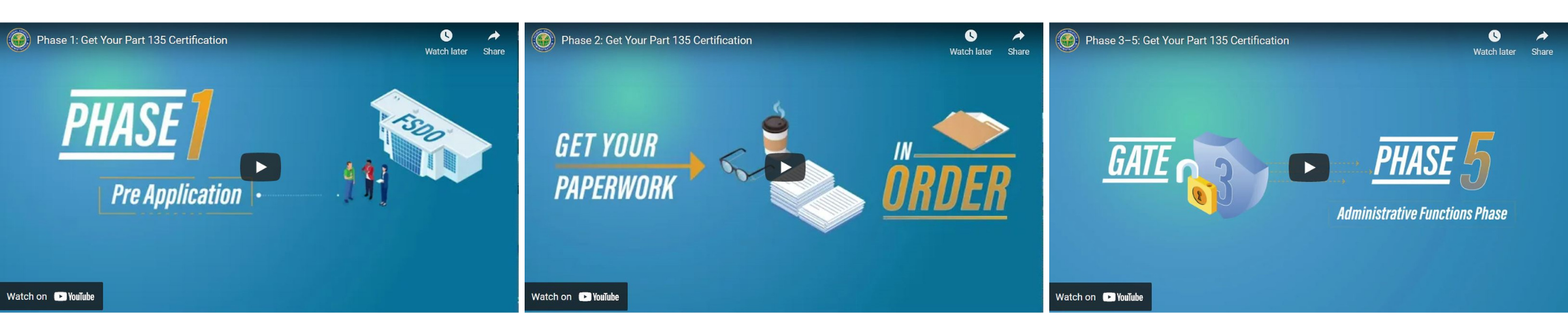 Get your part 135 certification youtube playlist reel