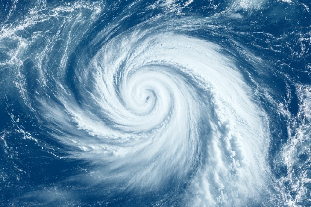 hurricane top view