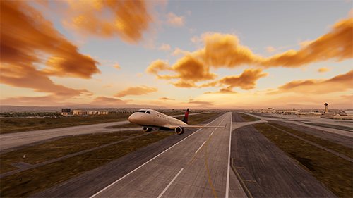 Plane take-off Rendering