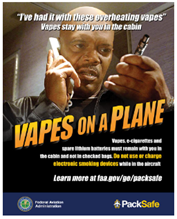 vapes on a plane