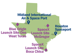 illustration of Midland Spaceport, Houston Spaceport