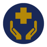 first aid cross with hands logo