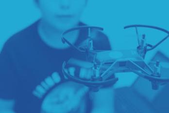 kid with a drone