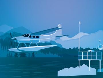 Alaska navigation aviation graphic