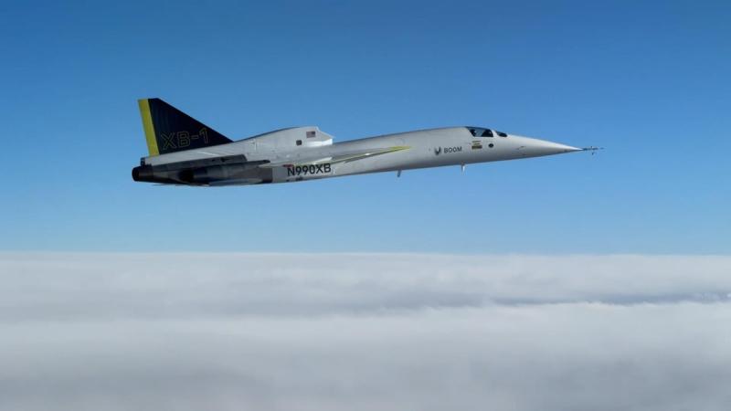 Aircraft manufacturer Boom Supersonic developed the first civil supersonic jet made in the United States to break the sound barrier — in a January 2025 test flight over the Mojave Desert. (Photo: Boom Supersonic)