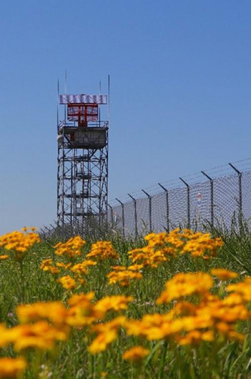 Perimeter fencing around airport
