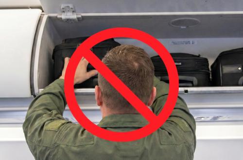 Do not grab your bags in the event of an emergency