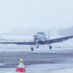 GA aircraft in snow
