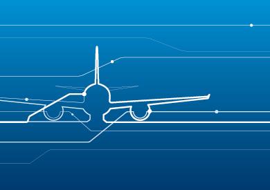 Graphic illustration of an aircraft