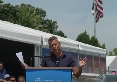 U.S. Transportation Secretary Sean P. Duffy at EAA AirVenture