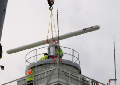 DCA radar being installed