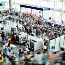 crowded airport