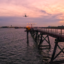 LaGuardia airport approach lights
